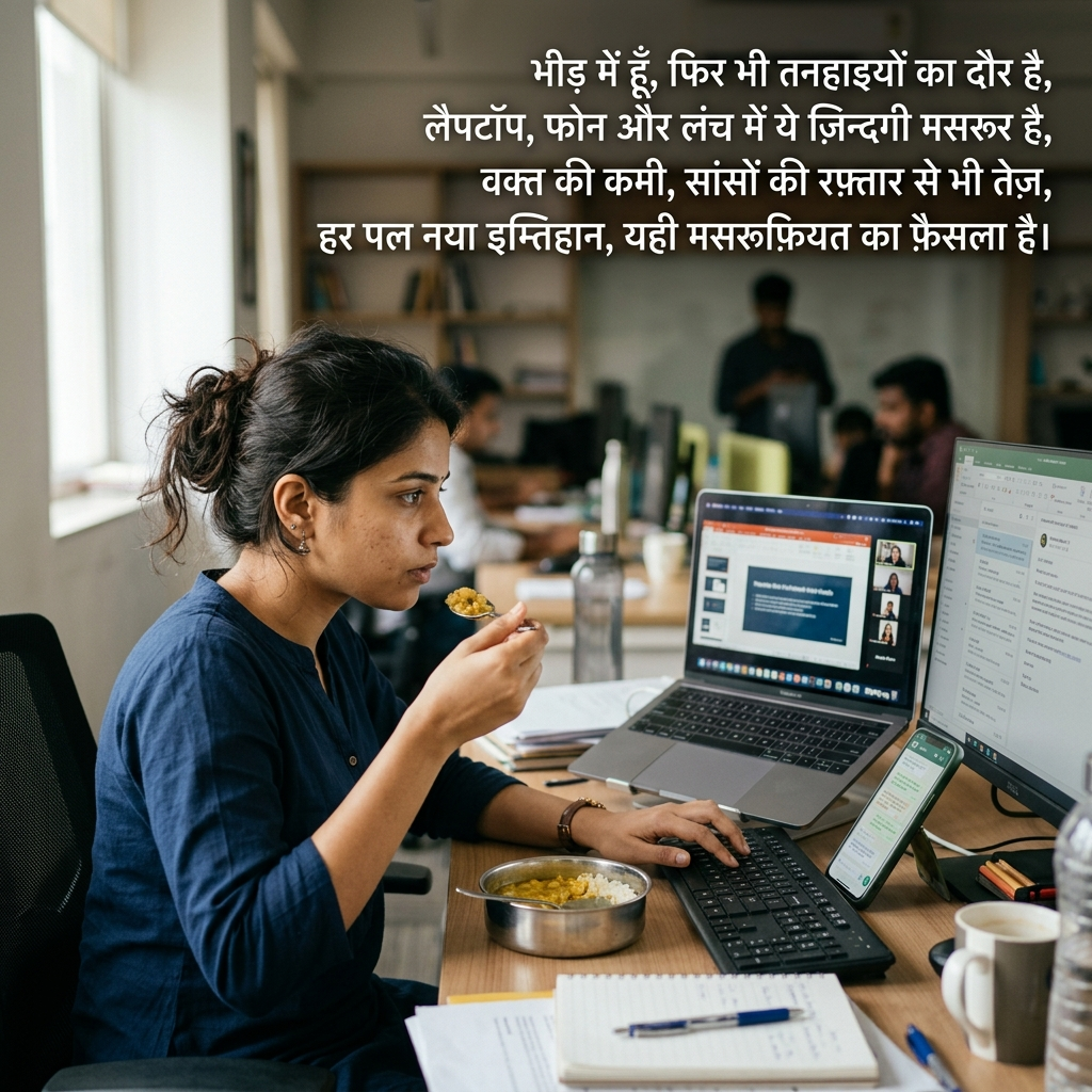 Busy Shayari