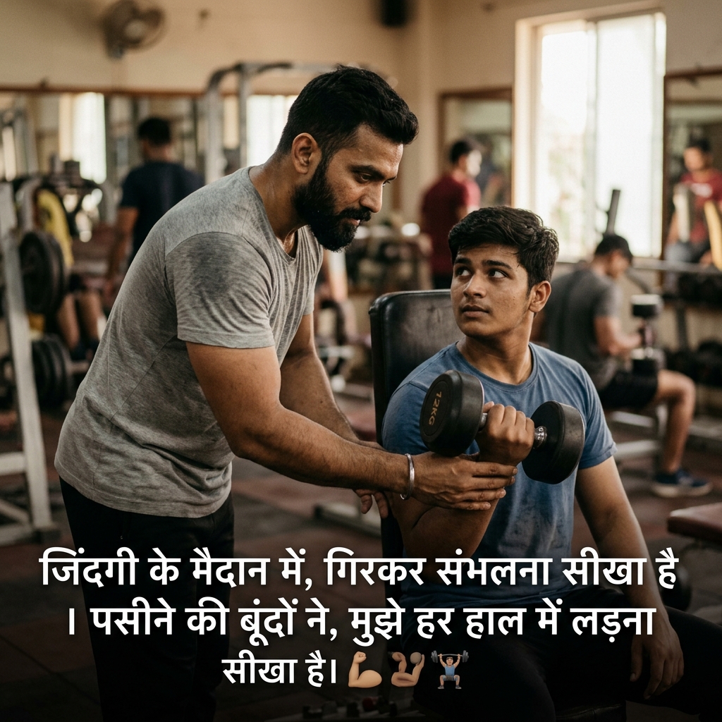 Gym Shayari