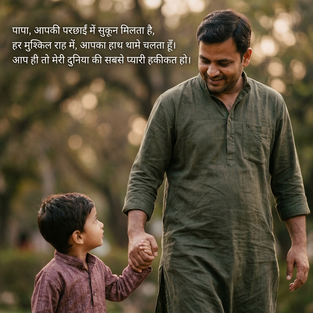 Papa Shayari (Father) in Hindi